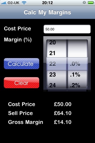 Calc My Margins screenshot 2