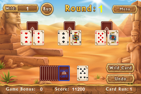 Egyptian Pyramid Solitaire - For VIP Poker Players screenshot 3