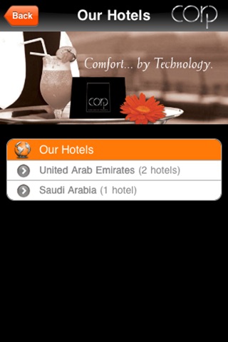 Corp Hotels screenshot 2