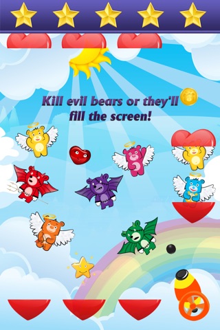 Angel Catch - A Sweet Floating Cherub Vs. Angry Rainbow Devils Sky Action Game screenshot 3
