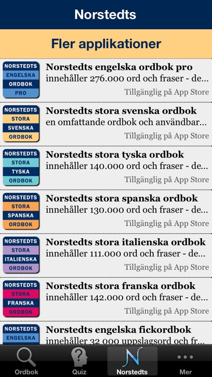 Norstedts svenska fickordbok screenshot-4