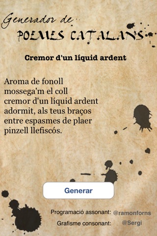 Generador de Poemes Catalans screenshot 2