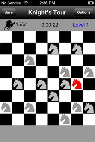 Chess Knight's Tour Lite screenshot 2