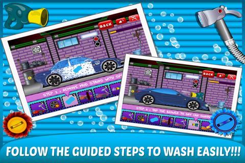 Little Car Wash –washing up free kids Games screenshot 3
