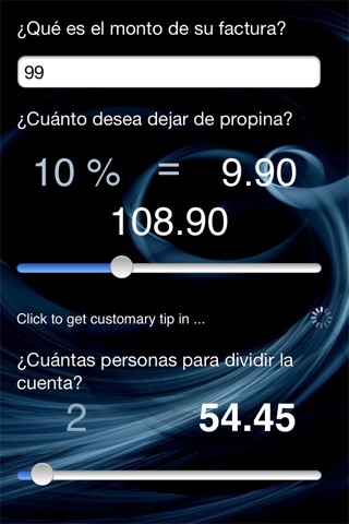 !iM: Tips calculator. Lite screenshot 2