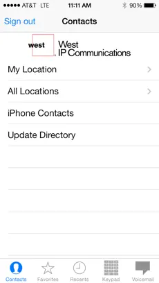 Captura 1 West IP MobileConnect iphone
