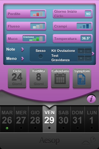 Fertility Clock: menstrual period + ovulation log screenshot 4