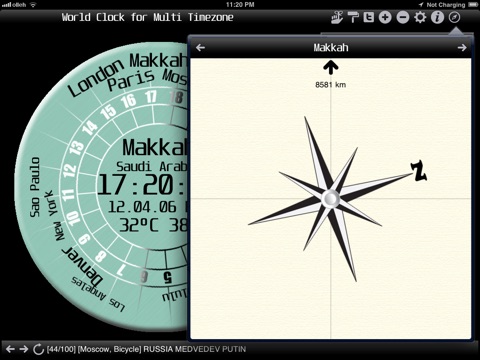 World Clock for Multi Timezone - for iPad screenshot 2