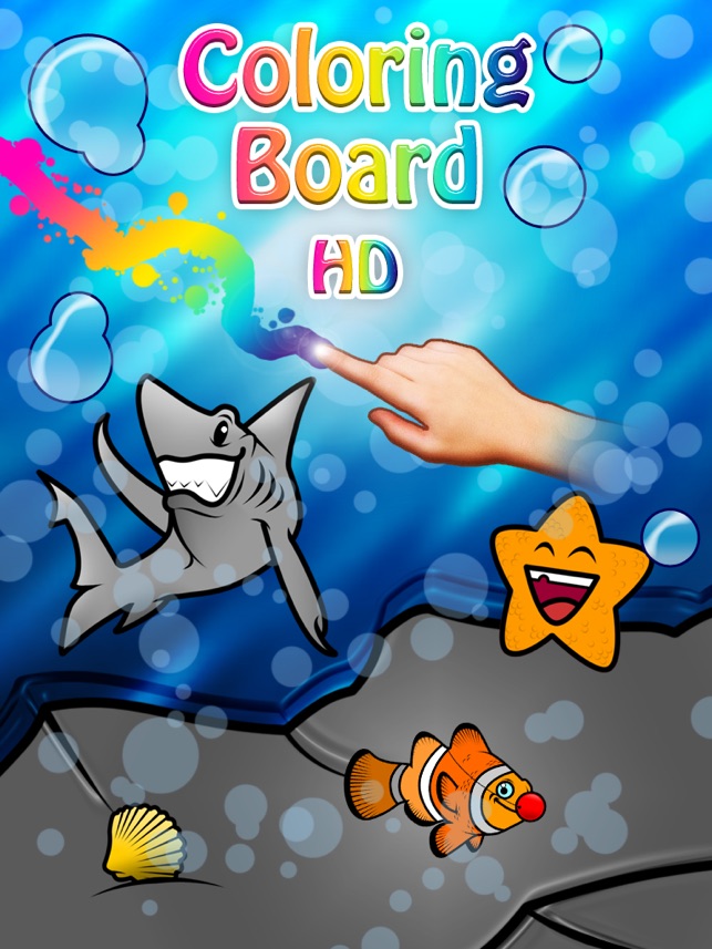 Coloring Board HD - Drawing for kids - Water Animals(圖1)-速報App