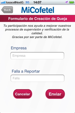 MiCofetel Quejas screenshot 3