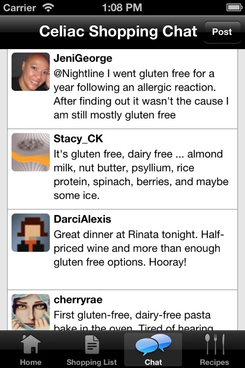 Celiac Shopping List & Gluten Free Recipes screenshot-3