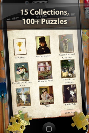 馬奈拼圖。經典藝術系列 Manet Jigsaw Puzzles. Classi