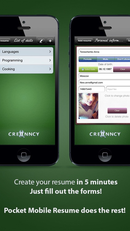 Pocket Mobile Resume for iPhone screenshot-3
