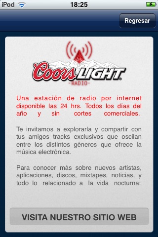 Coors Light Radio screenshot 2