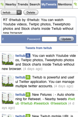 Twitub screenshot 2