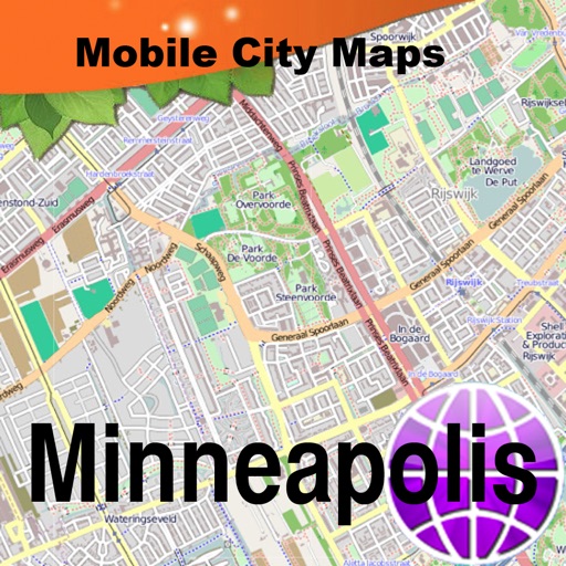 Minneapolis Street Map. icon
