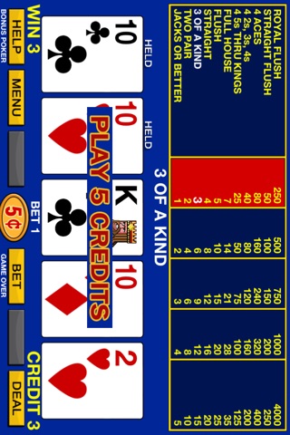 Bonus Poker free screenshot 3