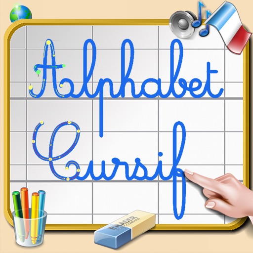 Alphabet Cursif pour apprendre à écrire les lettres cursives