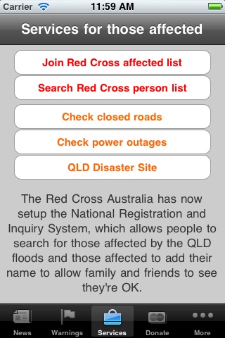 Queensland Floods 2011 screenshot 2