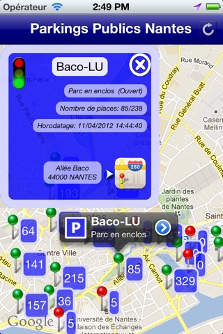 Nantes Parkings Publics screenshot 2