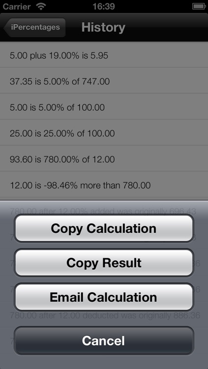 iPercentages - Percent Calculator