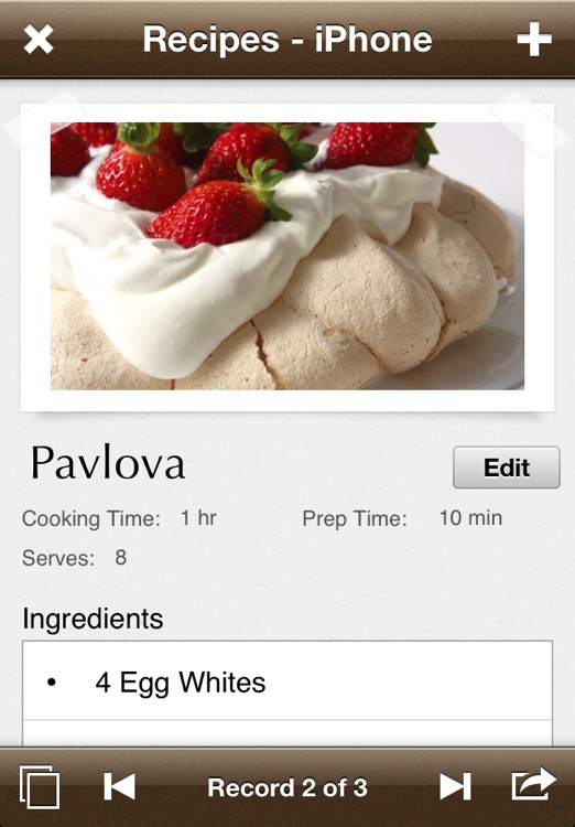 Forms - Personal Database For iOS