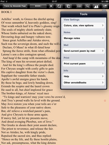 Homer: Iliad for iPad screenshot 3