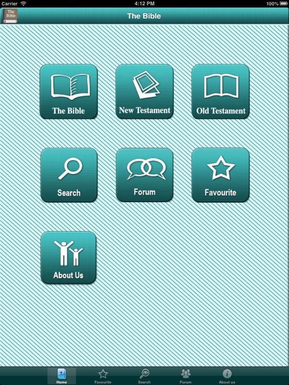 The bible offline for iPad