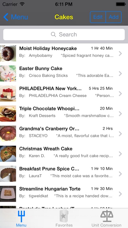 Desserts.