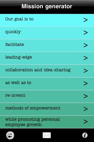 Mission Statement Generator screenshot 2