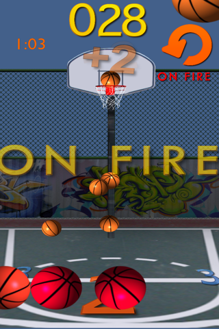 Hot Shot BBALL Breakout - A Basketball Shoot Em Up screenshot 2