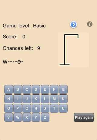 Hangman game 3 levels screenshot 4