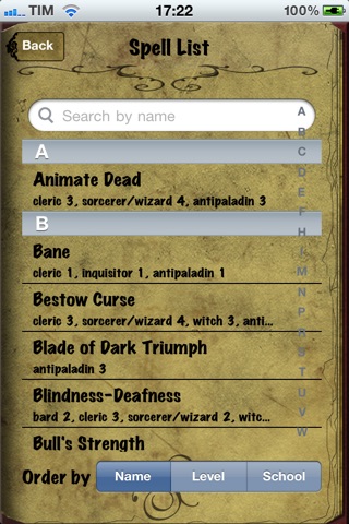 iSpellCaster screenshot 3