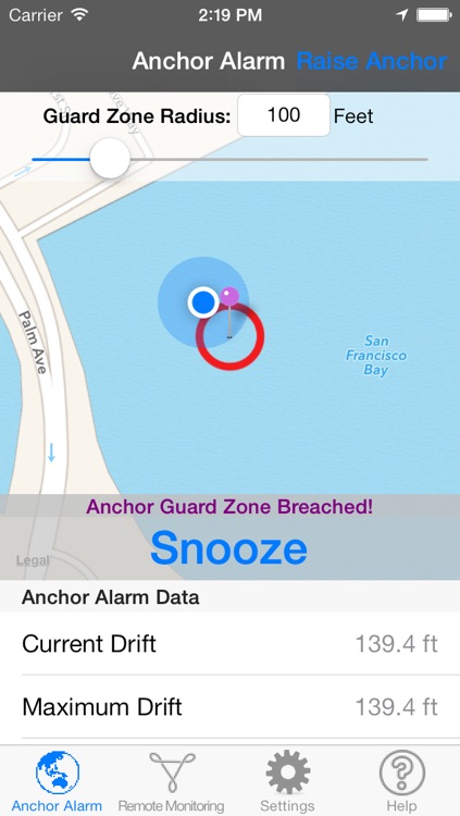 Anchor Alarm for Sail and Power Boaters