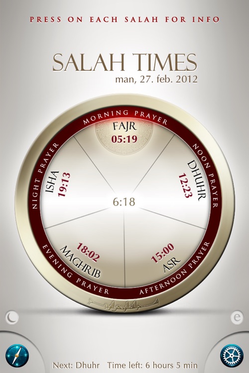 Salah Times & Compass
