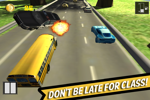 A Crazy School Bus Driver - High Speed Race Track Game Pro screenshot 3