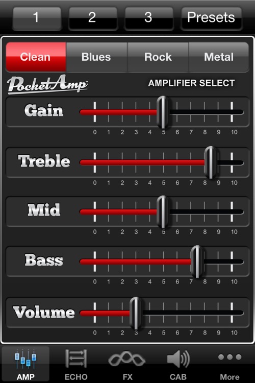 PocketAmp - Guitar Amp and Effects screenshot-3