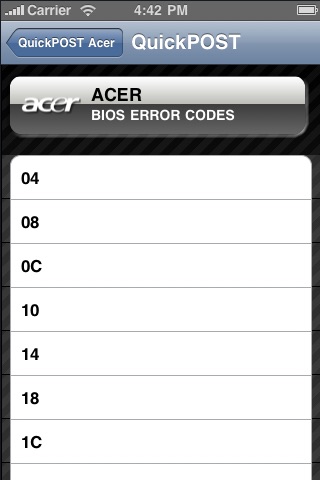 QuickPOST Acer screenshot 4
