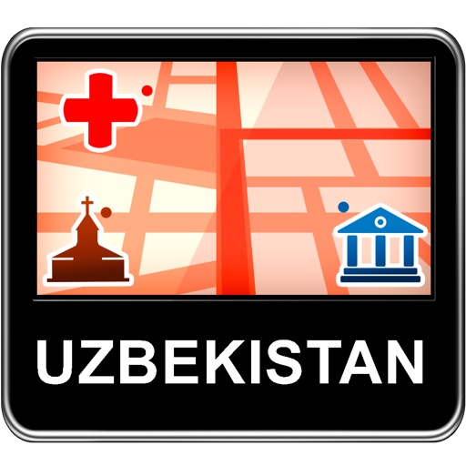 Uzbekistan Vector Map - Travel Monster icon