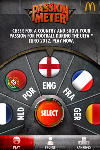 Passion-meter McDonald's Euro 2012 screenshot 2