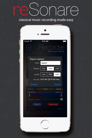 reSonare recording studio screenshot 2