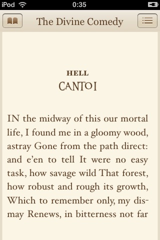 The Divine Comedy by Dante Alighieri (ebook) screenshot 4