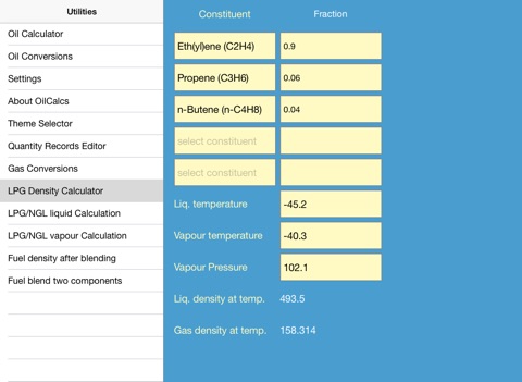 Oilcalcs HD screenshot 4