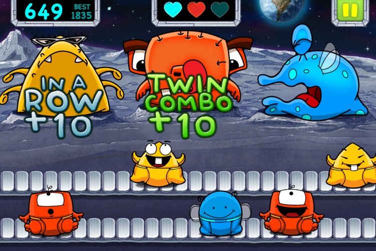 Feed the Monsters flick puzzle game screenshot-3