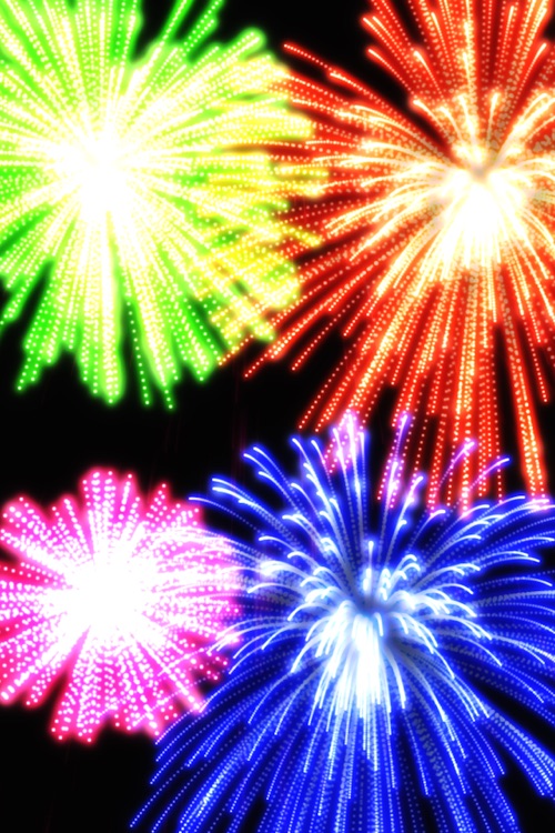 Real Fireworks Artwork Visualizer