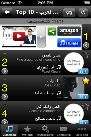 Arab Hits! - Get The Newest Arabic music charts! screenshot 2