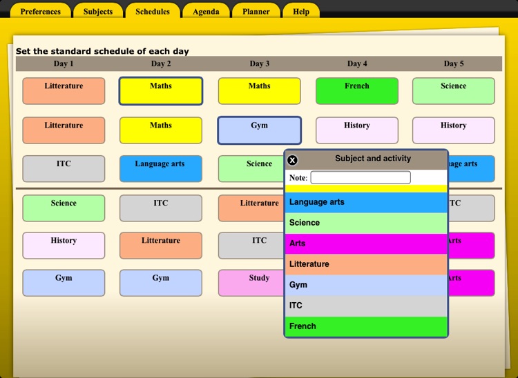 Courses planner screenshot-3