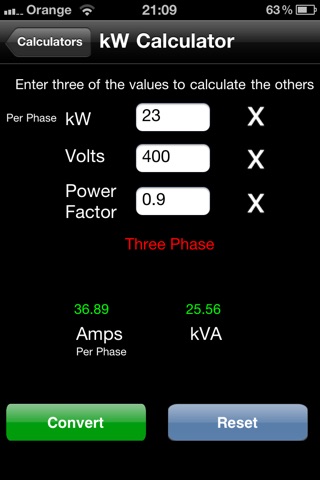 Generator Calculator screenshot 3