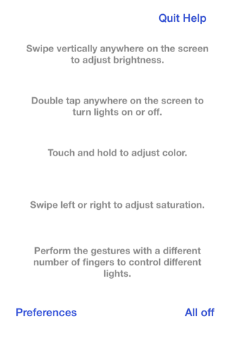 Simply Touch - control your Hue lights by simple multi-touch gestures screenshot 2