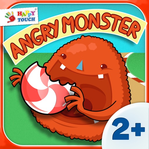 Angry Monster – loves Candies! Kids Apps for toddlers and preschoolers aged 2 and above - by Happy Touch Kids Games® Icon